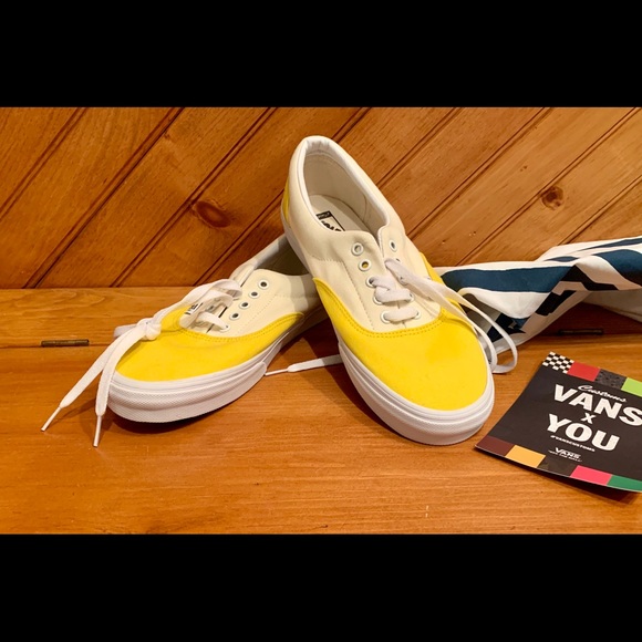 Vans Custom ERA Sneakers Brand New with Tags Unisex Yellow - Picture 13 of 13